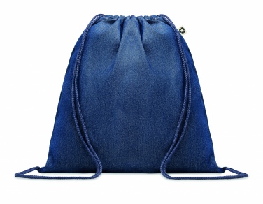 Logotrade advertising product image of: Recycled denim drawstring bag