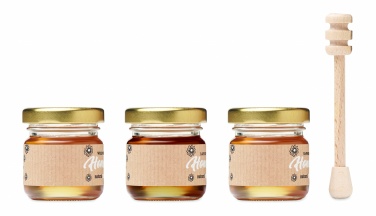 Logotrade corporate gift picture of: Set of 3 wildflower honey