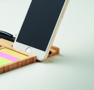 Logo trade corporate gift photo of: Bamboo desk phone stand