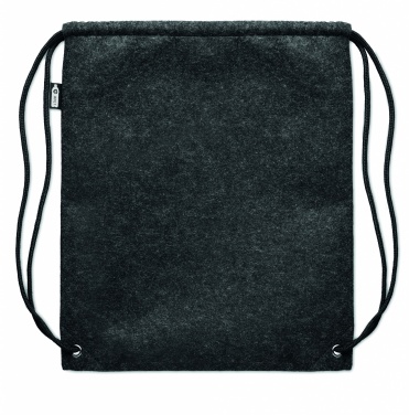 Logotrade advertising products photo of: RPET felt drawstring bag