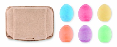 Logotrade promotional merchandise picture of: 6 chalk eggs in box