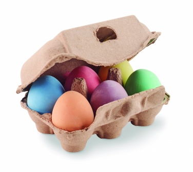 Logo trade promotional products picture of: 6 chalk eggs in box