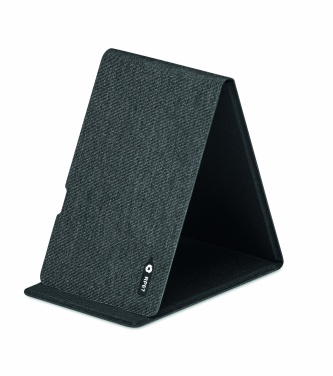 Logo trade corporate gifts image of: RPET wireless charger 15W