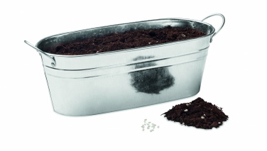 Logo trade promotional product photo of: Zinc tub with 3 herbs seeds