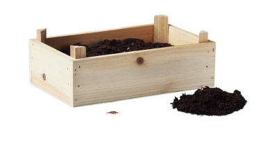 Logo trade business gifts image of: Strawberry kit in wooden crate
