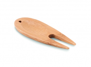 Logo trade promotional gifts image of: Bamboo golf divot tool