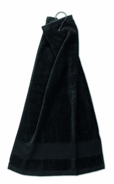 Logo trade business gifts image of: Cotton golf towel with hanger