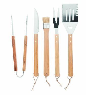 Logo trade promotional gift photo of: 5 Barbecue tools in pouch