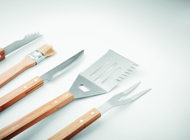 Logo trade advertising product photo of: 5 Barbecue tools in pouch