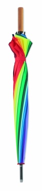 Logo trade promotional giveaways picture of: 27 inch rainbow umbrella
