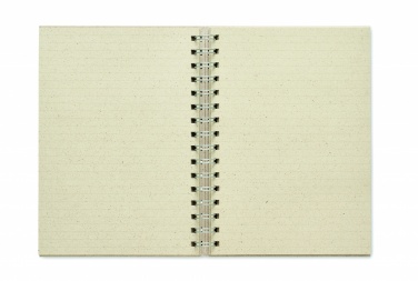 Logo trade corporate gift photo of: A5 grass notebook 80 lined