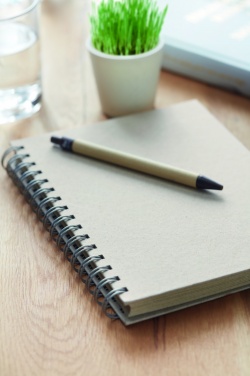 Logo trade promotional gift photo of: A5 grass notebook 80 lined