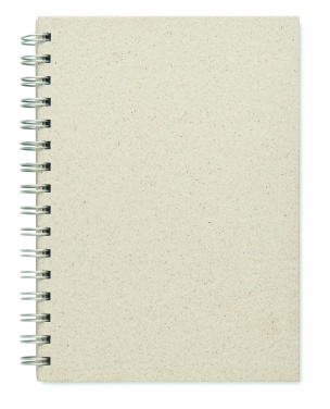Logotrade corporate gift image of: A5 grass notebook 80 lined