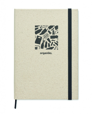 Logo trade promotional items picture of: A5 grass notebook 80 lined