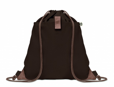 Logo trade promotional merchandise picture of: Recycled cotton drawstring bag