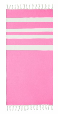 Logo trade promotional gifts image of: Hamman towel blanket 140 gr/m²
