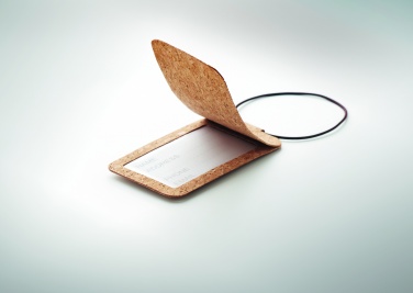 Logo trade promotional merchandise photo of: Cork luggage tag