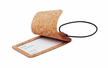 Logo trade advertising product photo of: Cork luggage tag