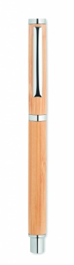 Logo trade advertising products image of: Bamboo gel pen