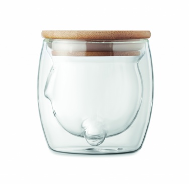Logo trade business gifts image of: Double wall borosilicate mug
