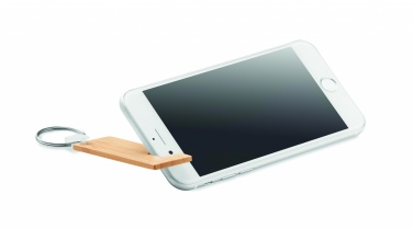 Logo trade advertising products picture of: Bamboo stand and key ring Savonlinna