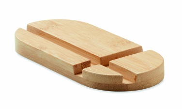 Logo trade promotional item photo of: Bamboo tablet/smartphone stand
