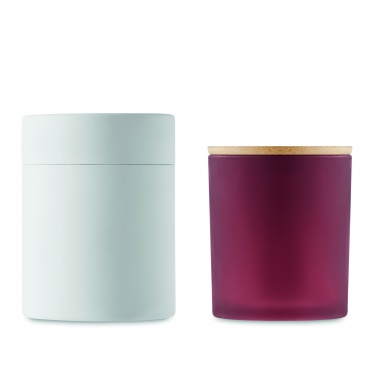 Logo trade promotional merchandise photo of: Plant based wax candle 280 gr