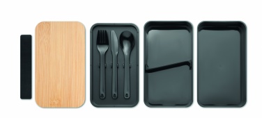 Logo trade corporate gift photo of: Lunch box in PP and bamboo lid