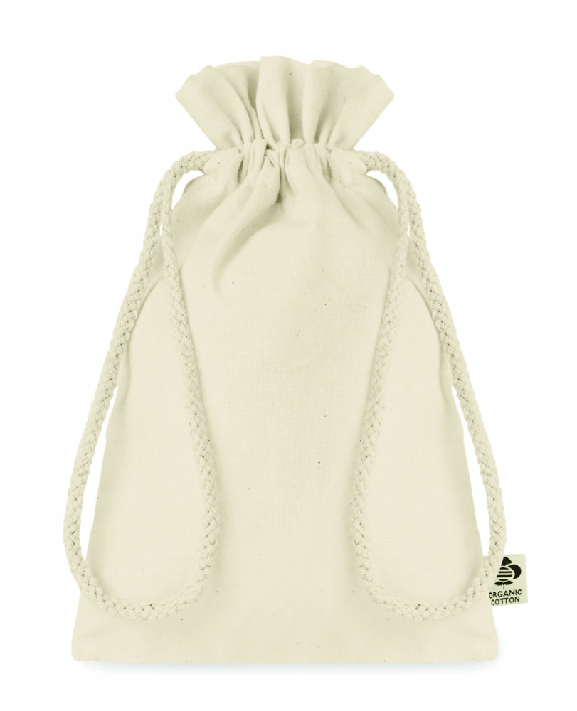Logotrade promotional item picture of: Small organic cotton gift bag