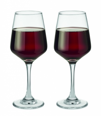 Logo trade advertising products picture of: Set of 2 wine glasses