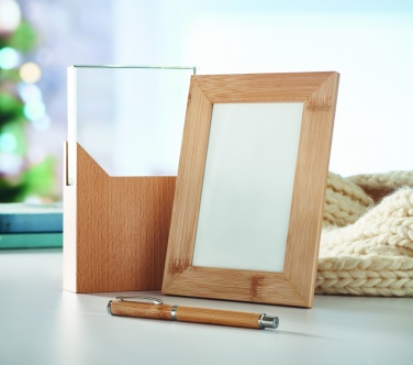 Logo trade advertising products image of: Bamboo photo frame