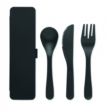 Logotrade advertising product image of: Cutlery set recycled PP