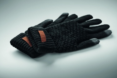 Logo trade business gifts image of: Rpet tactile gloves