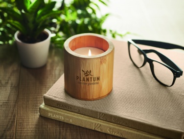 Logo trade promotional products picture of: Plant based wax candle 160 gr