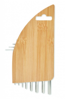 Logotrade promotional gifts photo of: Hex key set in bamboo