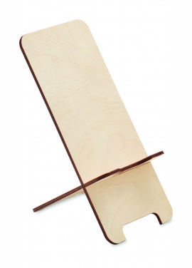 Logotrade promotional products photo of: Birch Wood phone stand
