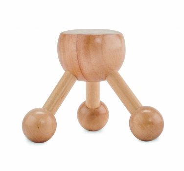 Logo trade advertising products picture of: Hand held massager in wood