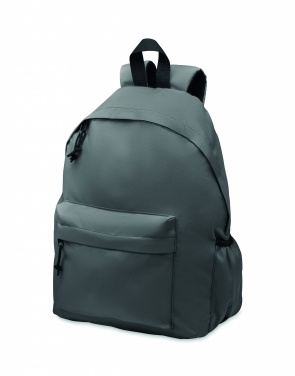 Logo trade promotional giveaway photo of: 600D RPET polyester backpack