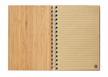 Logotrade promotional giveaway picture of: A5 ring bound Bamboo notebook