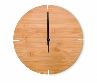 Logotrade promotional giveaways photo of: Round shape bamboo wall clock