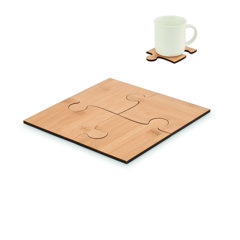 Logotrade business gifts photo of: Set of 4 puzzle coasters