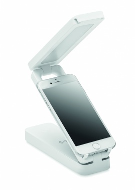 Logo trade corporate gift photo of: Lamp and wireless charger 10W