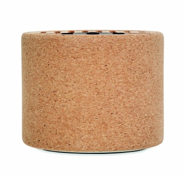 Logotrade promotional gift picture of: Round cork wireless speaker