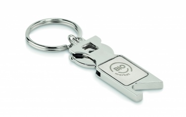 Logotrade promotional merchandise photo of: Euro Token key ring Porvoo