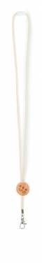 Logo trade promotional giveaways image of: Cotton Lanyard with metal hook