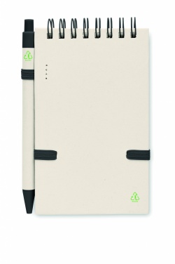 Logo trade advertising products image of: A6 milk carton notebook set