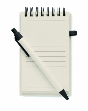 Logo trade promotional giveaways image of: A6 milk carton notebook set