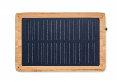 Logo trade promotional product photo of: Solar bamboo wireless speaker