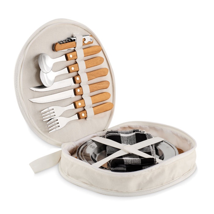 Logo trade promotional merchandise picture of: Picnic 2 person set in pouch