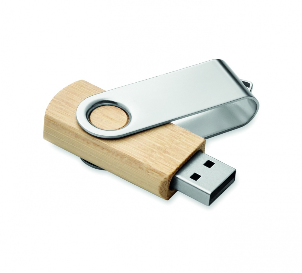 Logo trade advertising products picture of: Techmate bamboo USB 16GB       MO6898-40